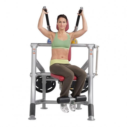 Пресс нагружаемый дисками HOIST ROC-IT RPL-5601 ABDOMINALS (цвет рамы: серебряный, обивка: черная)