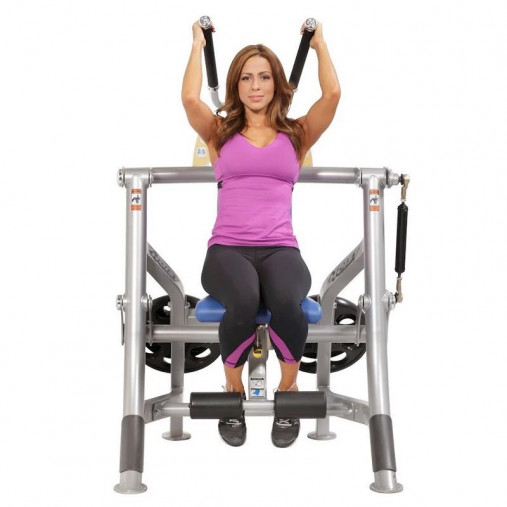 Пресс нагружаемый дисками HOIST ROC-IT RPL-5601 ABDOMINALS (цвет рамы: серебряный, обивка: черная)