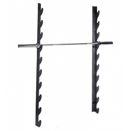 Настенный держатель для 10 олимпийских грифов горизонтальный OFT