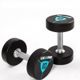 Гантели в уретане LIVEPRO Premium Urethane Dumbbells 4 кг, черный/синий